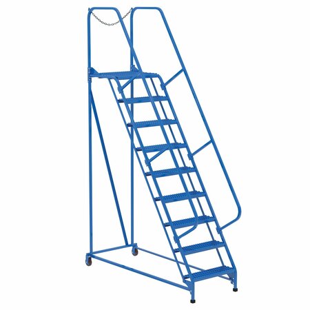 VESTIL 120 H Steel Maintenance Ladder, 9 Steps LAD-MM-9-G